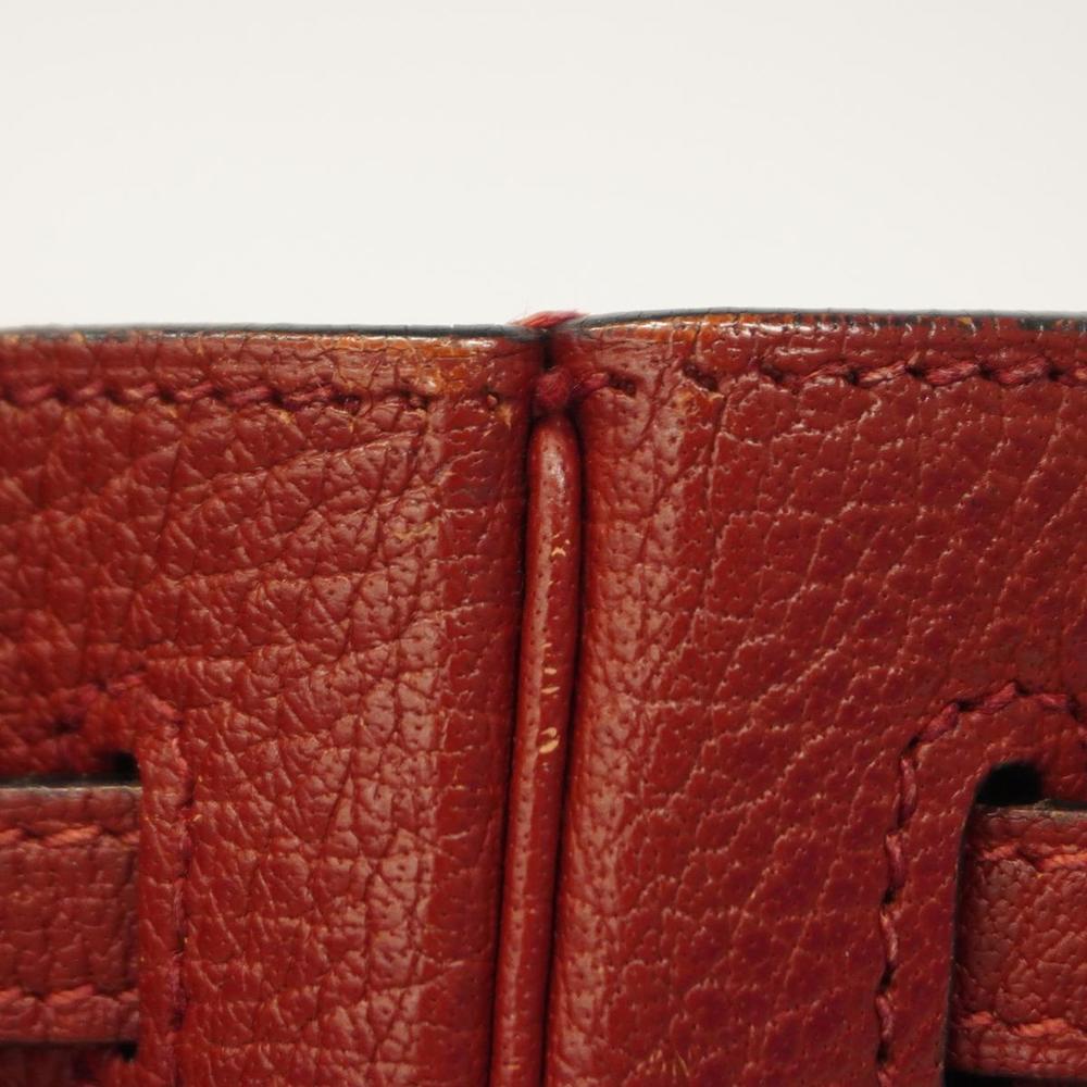 Hermes Shoulder Bag Cabana E Stamp Togo Rouge Ash Women's - Picture 7 of 11
